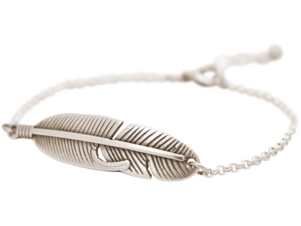 Gemshine - Armband - Feder - Silber - Boho - Image 3