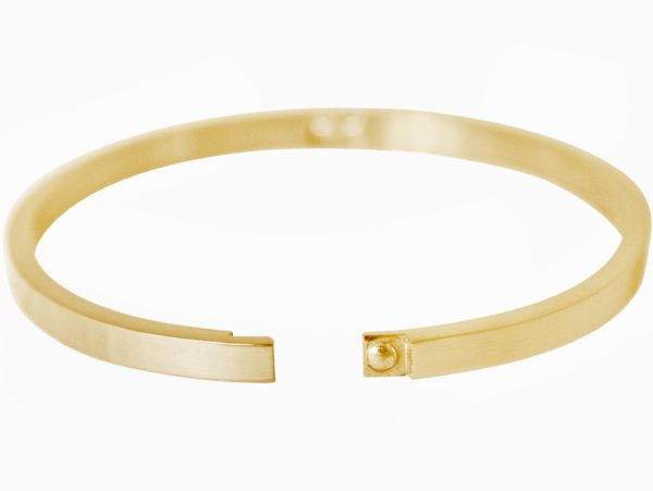 Gemshine - Damen - Armband - Armreif - Love life and enjoy every Moment - WISHES - Gold - 4 mm - Image 4