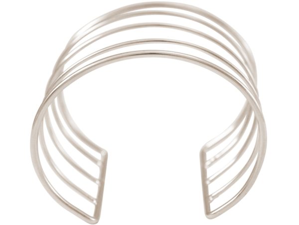 Gemshine - Damen - Armband - Armreif - Silber - Design - Scandi - Minimalistisch - Geometrisch - Design - 7 cm - Image 4