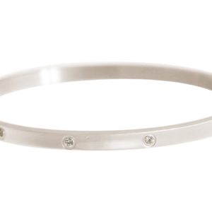 Gemshine - Damen - Armband - Armreif - WISHES - Sparkle - Funkeln - Silber - 4 mm