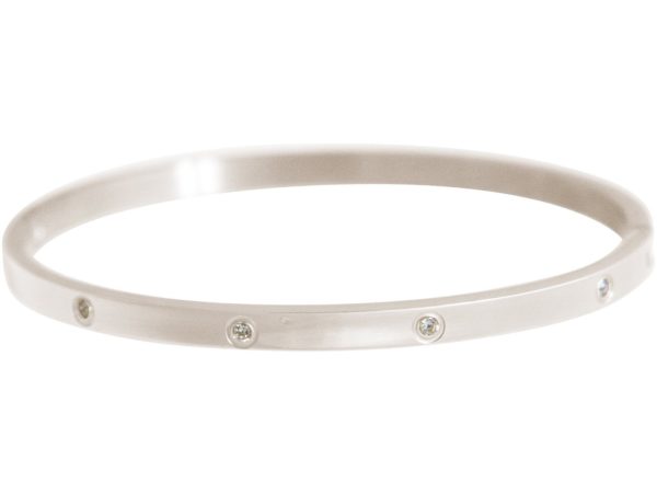 Gemshine - Damen - Armband - Armreif - WISHES - Sparkle - Funkeln - Silber - 4 mm