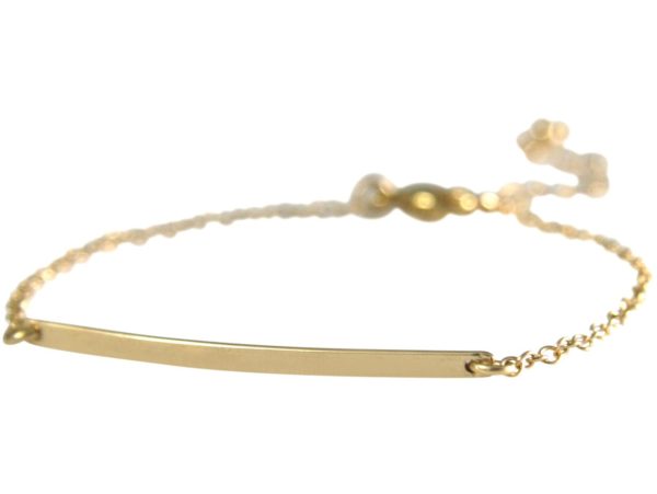 Gemshine - Damen - Armband - Filigran -Minimalistisch - Geometrisch - Design - 925 Silber - Vergoldet