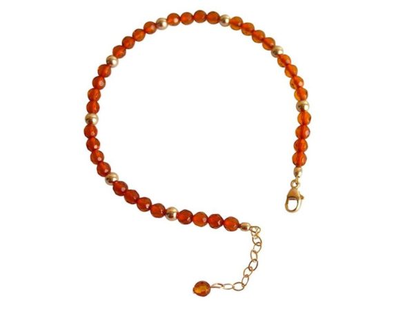 Gemshine - Damen - Armband - Vergoldet - Bernstein - Gelb - Orange - Image 4