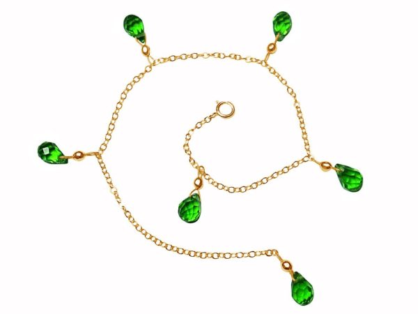 Gemshine - Damen - Armband - Vergoldet - Peridot - Tropfen - Facettiert - Grün - Größenverstellbar - Image 5