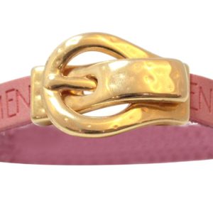 Gemshine - Damen - Armband - WISHES - Rosa - Pink - Gürtel - Schnalle - Magnetverschluss