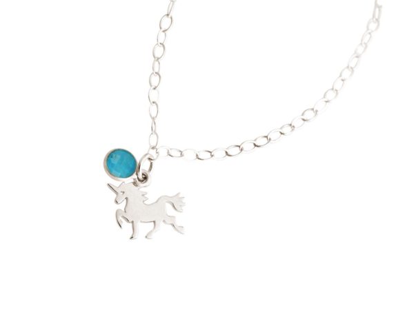 GEMSHINE Armband mit Einhorn und Türkis Edelstein. 18cm Armkette aus 925 Silber. Massiv 925 Silber, vergoldet, rose vergoldet. Made in Spanien. Geschenketui, Metall Farbe:Silber - Image 5