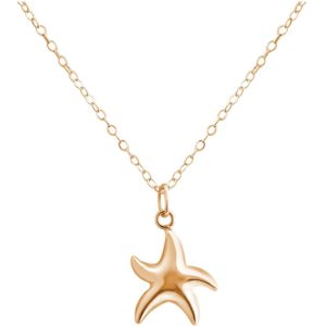 GEMSHINE Maritim Nautics Halskette mit Seestern aus 925 Silber, hochwertig vergoldet oder rose Navy Stil - Made in Madrid, Spanien., Metall Farbe:Silber vergoldet
