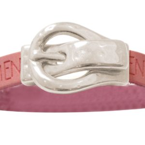 Gemshine - Damen - Armband - WISHES - Rosa - Pink - Gürtel - Schnalle - Magnetverschluss