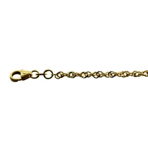 Fusskettchen - Singapurkette- 25cm - 333 Gelbgold
