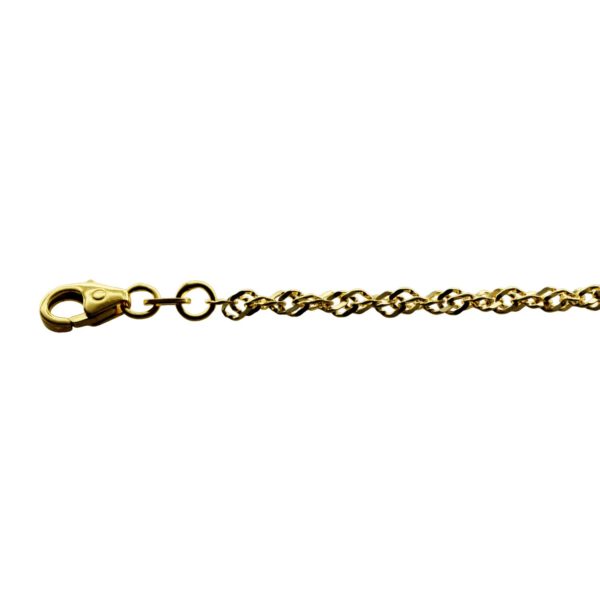 Fusskettchen - Singapurkette- 25cm - 333 Gelbgold