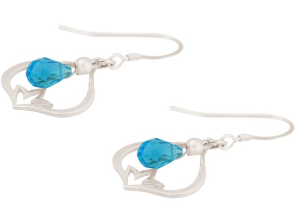 GEMSHINE Damenohrringe aus 925 Silber mit YOGA Lotusblumen und Topas Quarzen. Edelsteine hervorragender Qualität und Farbe. Made in Madrid / Spanien. Im eleganten Schmucketui und Geschenkverpackung - Image 4