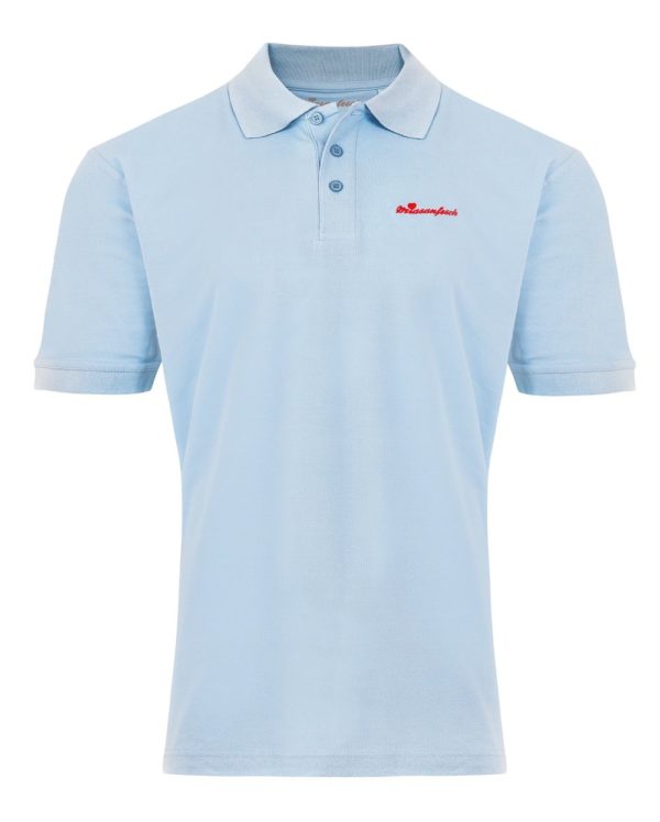 MIASANFESCH, Mia san Bayern Herren Hemd Polo Shirt hochwertig Skyblue Größe XXXL - Image 3