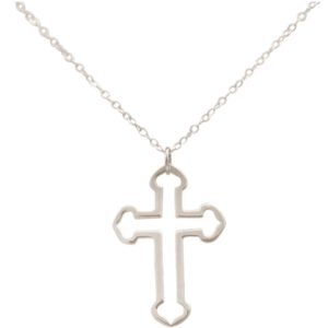 Gemshine  - Unisex - Anhänger - 925 Sterling Silber - Kreuz - 45 cm
