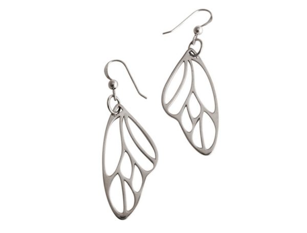 Gemshine - Damen - Ohrringe - Schmetterling - Flügel - WINGS - 925 Silber –- 4,5 cm - Image 5