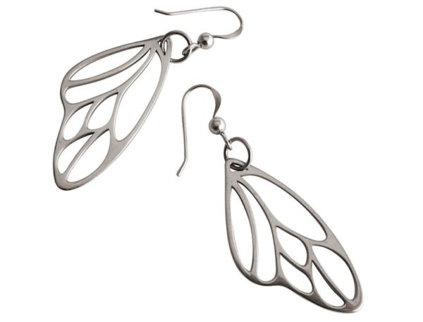 Gemshine - Damen - Ohrringe - Schmetterling - Flügel - WINGS - 925 Silber –- 4,5 cm - Image 3