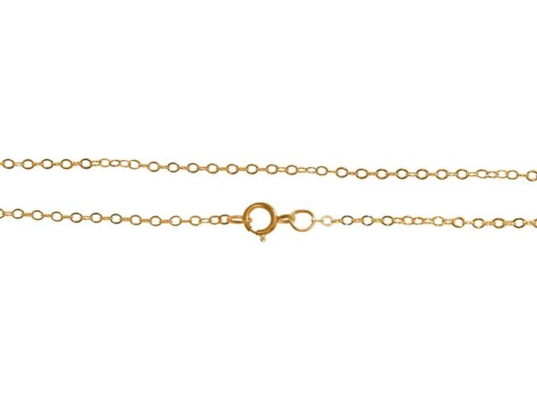 GEMSHINE 14k 585 Gold Halskette. 1,5 mm Ankerkette im klassischen Design mit Längen von 40 bis 76 cm, Ketten Länge:46 - Image 4