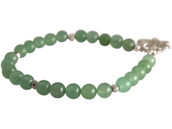GEMSHINE Damenarmband aus 925 Silber mit YOGA Lotusblume und grüner Jade. Edelsteine hervorragender Qualität und Farbe. Made in Madrid / Spanien. Im eleganten Schmucketui mit Geschenkverpackung. - Image 5