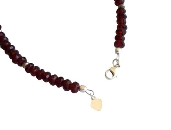 Gemshine - Damen - Armband  - 925 Silber - Granat - Facettiert - Rot - Dunkelrot - Image 5